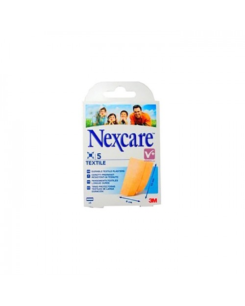 Nexcare® Textile Strips tiras adhesivas 10x6cm 5uds
